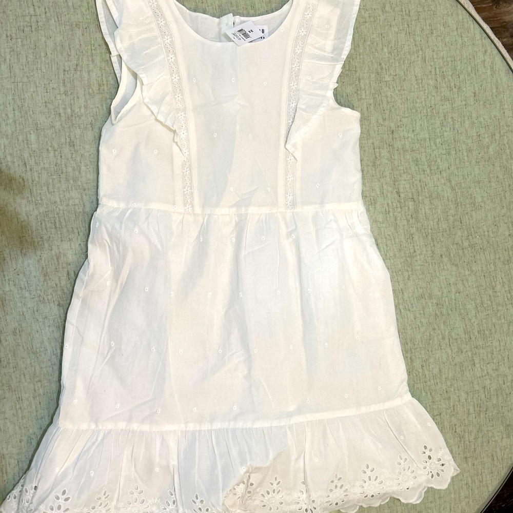 GAP size 8 white eyelet dress girls 8